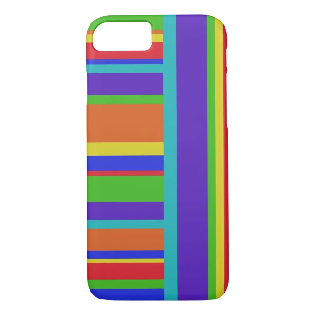 Funda De Case-Mate Para iPhone Rayas verticales y horizontales (Reverso)