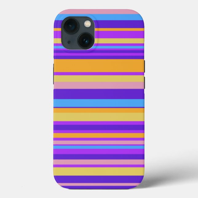 Funda De Case-Mate Para iPhone Rayas vibrantes (Reverso )