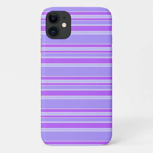 Funda De Case-Mate Para iPhone Rayas violetas (Reverso)