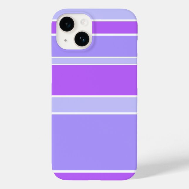 Funda De Case-Mate Para iPhone Rayas violetas (Reverso )