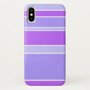 Funda Para iPhone X Rayas violetas
