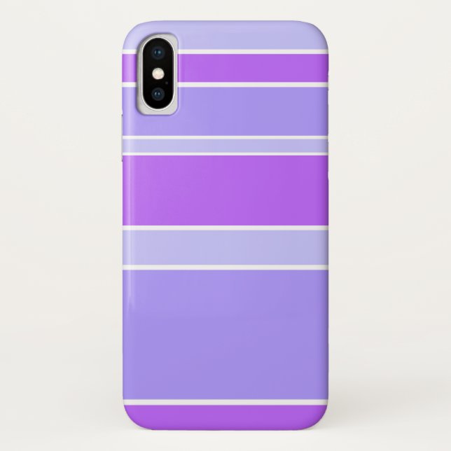 Funda De Case-Mate Para iPhone Rayas violetas (Reverso)