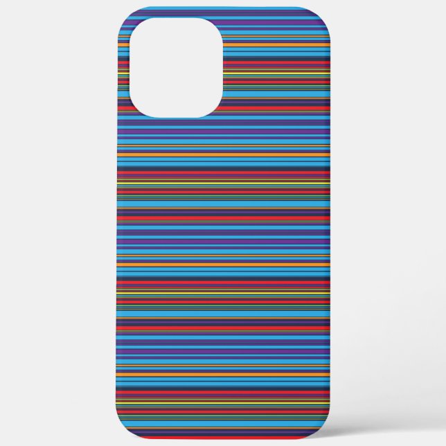 Funda De Case-Mate Para iPhone Rayas violetas azules lindas (Reverso )