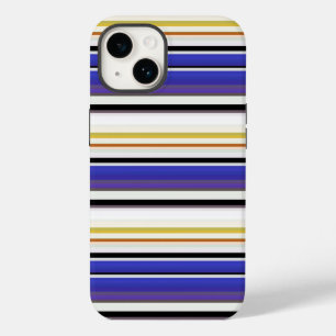 Funda Para iPhone 14 De Case-Mate Rayas violetas blancas