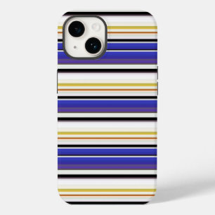 Funda Para iPhone 14 De Case-Mate Rayas violetas blancas lindas