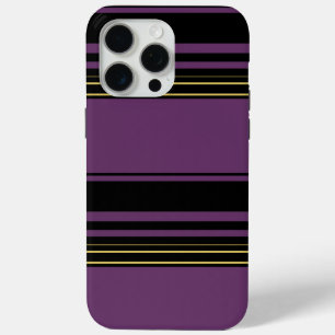 Funda Para iPhone 15 Pro Max Rayas violetas lindas