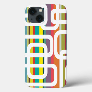 Funda Para iPhone 13 Rayas y Rectángulos