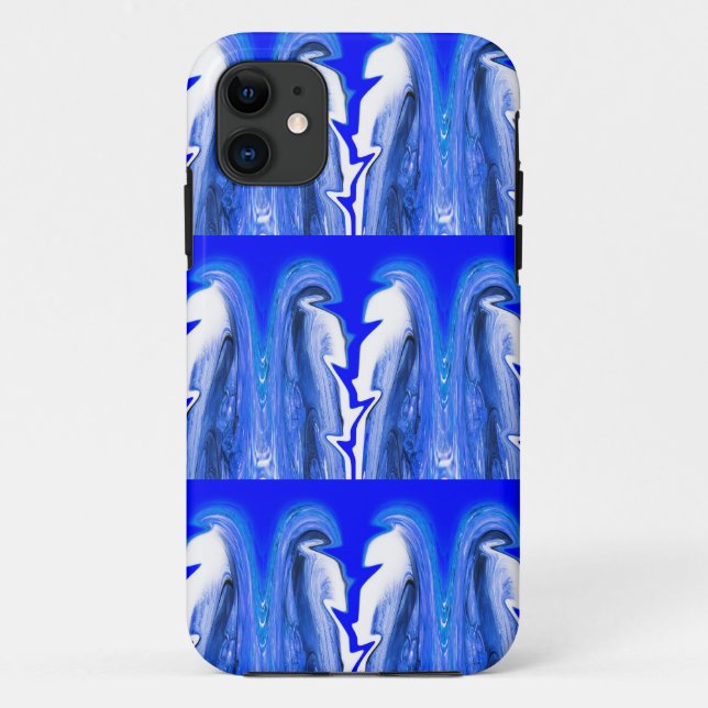 Funda De Case-Mate Para iPhone Rayo azul (Reverso)