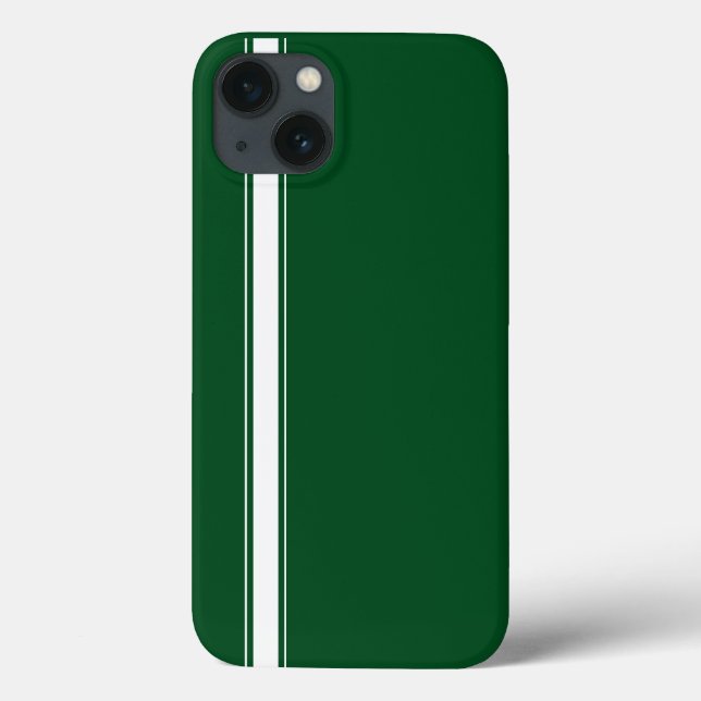 Funda De Case-Mate Para iPhone Rayo de Carreras verde (Reverso)