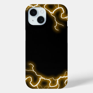 Funda Para iPhone 15 Rayo dorado único