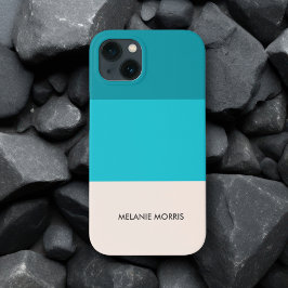 Funda Para iPhone 13 Rayo horizontal de la vista de la playa azul de ve