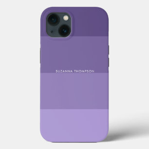 Funda Para iPhone 13 Rayo horizontal moderno Pastel Púrpura