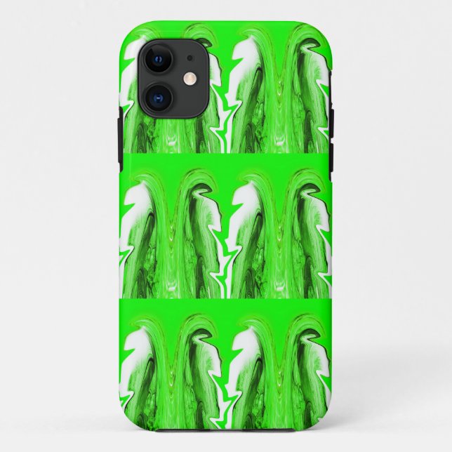 Funda De Case-Mate Para iPhone Rayo verde (Reverso)