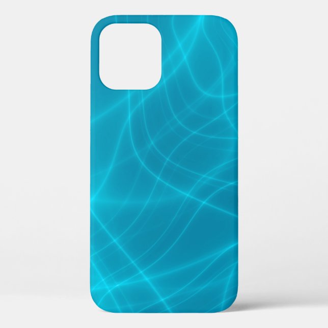 Funda De Case-Mate Para iPhone Rayos azules brillantes (Reverso )