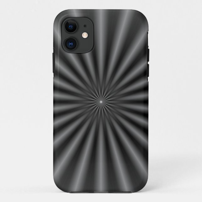 Funda De Case-Mate Para iPhone Rayos en blanco y negro (Reverso)