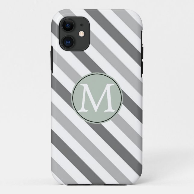Funda De Case-Mate Para iPhone Rayos grises y blancos (Reverso)