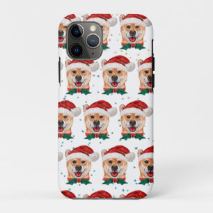 Funda Para iPhone 11 Pro Raza de perro Shiba Inu estrellas de Navidad