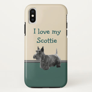 Funda Para iPhone X Raza escocesa de Perro Terrier
