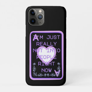 Funda Para iPhone 11 Pro Realmente no estoy por la gente ahora As de Corazo