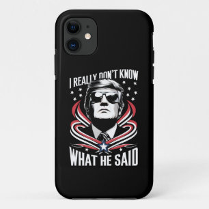 Funda Para iPhone 11 Realmente no sé qué dijo gracioso Trump Biden