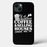 Realtor de casas de venta de café agente inmobilia