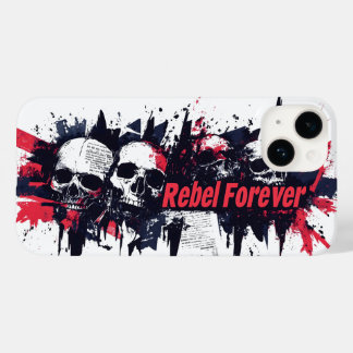 Funda Para iPhone 14 De Case-Mate "Rebel Forever" - Diseño gráfico Edgy Skull