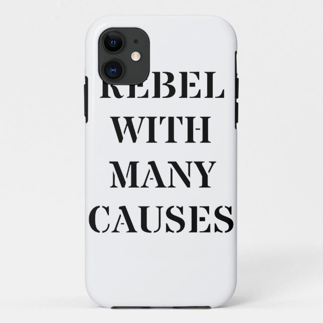 Funda De Case-Mate Para iPhone Rebelde con muchas causas (Reverso)