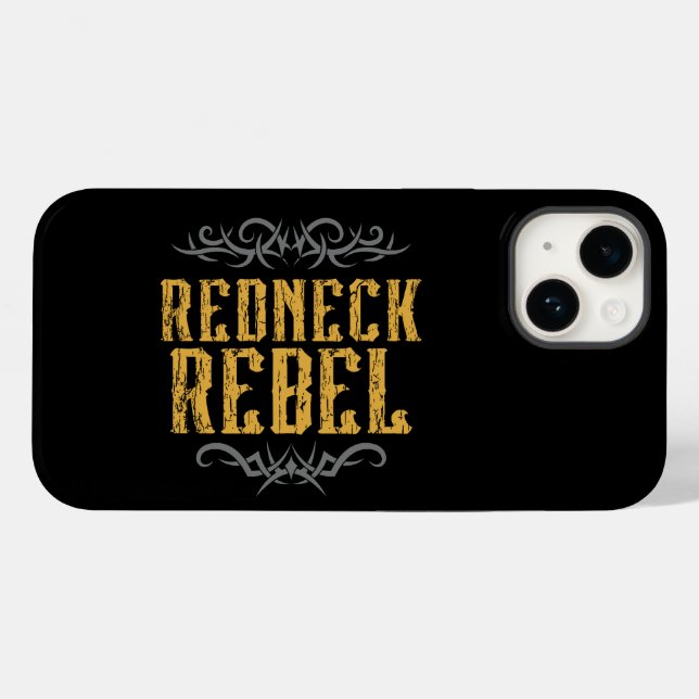 Funda De Case-Mate Para iPhone Rebelde de Redneck (Reverso (Horizontal))