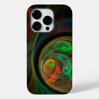 Funda Para iPhone 14 Pro De Case-Mate Reborn Green Abstract Art