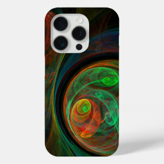 Funda Para iPhone 15 Pro Reborn Green Abstract Art