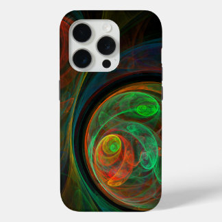 Funda Para iPhone 15 Pro Reborn Green Abstract Art