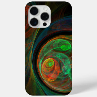 Funda Para iPhone 15 Pro Max Reborn Green Abstract Art