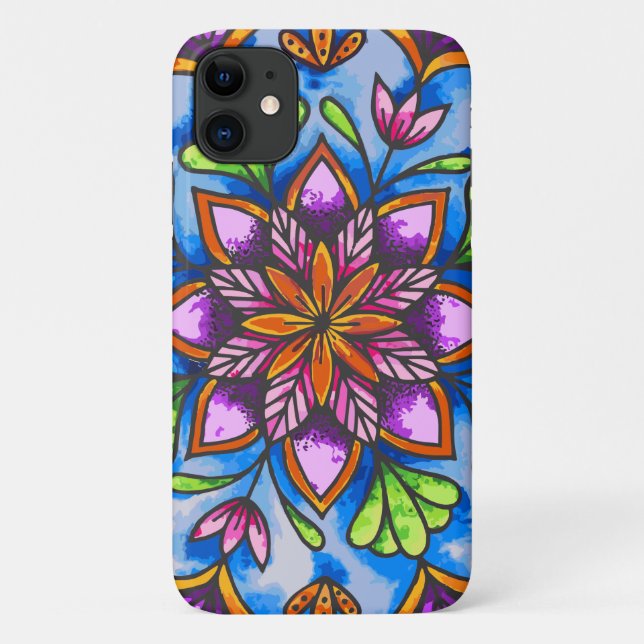 Funda De Case-Mate Para iPhone Reborn Mandala (Reverso)