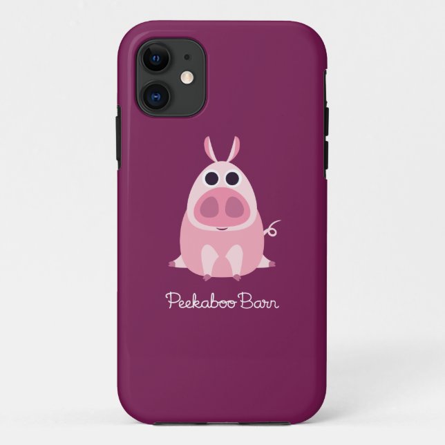 Funda De Case-Mate Para iPhone Receloso el cerdo (Reverso)