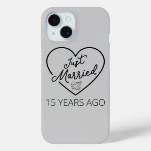 Funda Para iPhone 15 Recién casado hace 15 años III