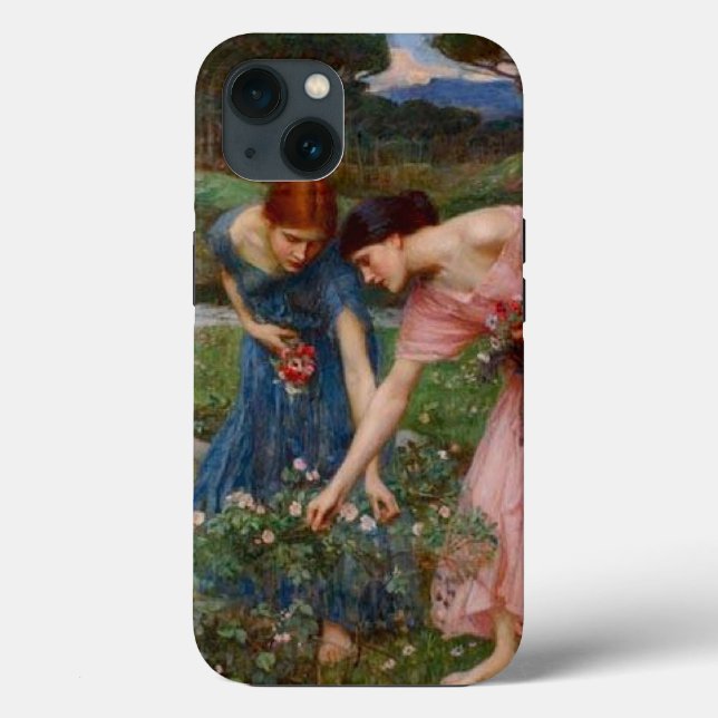 Funda De Case-Mate Para iPhone Recolectando flores (Reverso )