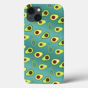 Funda Para iPhone 13 Recorte de aguacate verano Patrón de gradiente ver