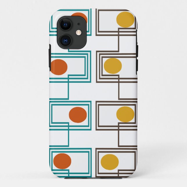 Funda De Case-Mate Para iPhone Rectángulos de Kandinsky con ovales (Reverso)