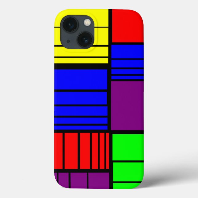 Funda De Case-Mate Para iPhone Rectángulos divididos (Reverso)