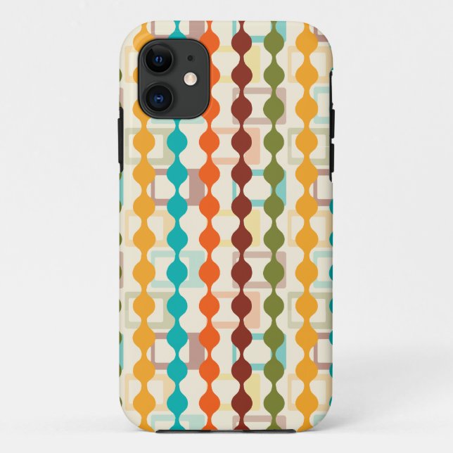 Funda De Case-Mate Para iPhone Rectángulos y cadenas (Reverso)