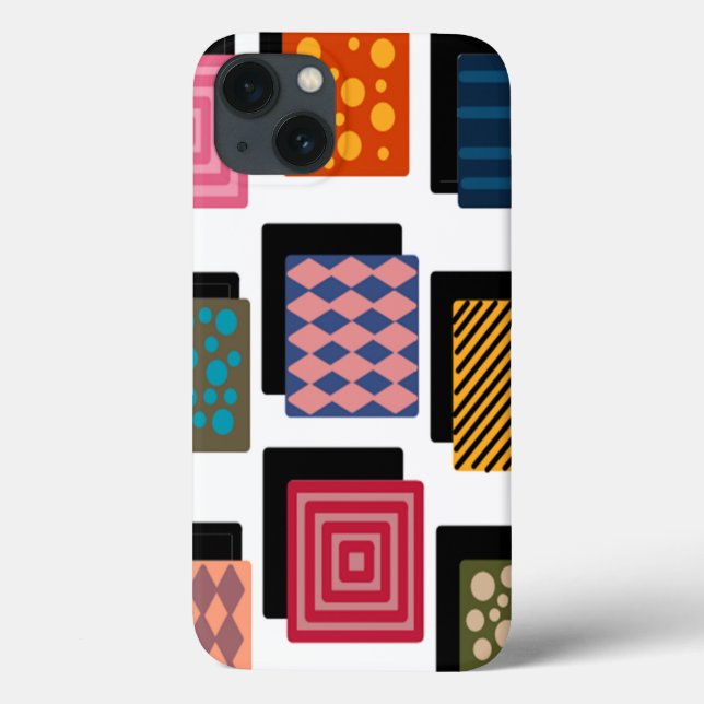 Funda De Case-Mate Para iPhone Rectángulos y sombras (Reverso)