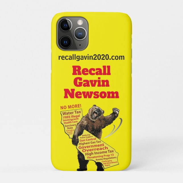 Funda De Case-Mate Para iPhone Recuerde Gavin Newsom (Reverso)