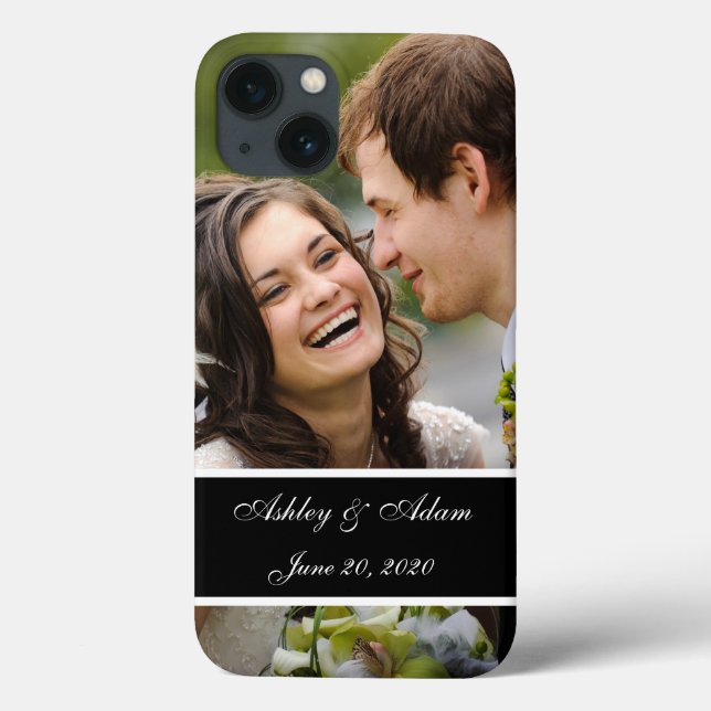 Funda De Case-Mate Para iPhone Recuerdo de la foto del boda (Reverso)