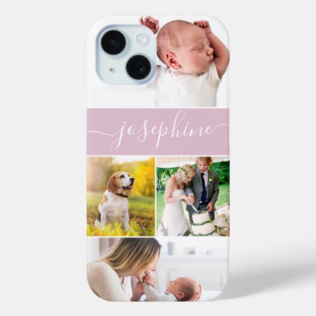 Funda De Case-Mate Para iPhone Recuerdos de Familia nombre personalizado letra ro (Reverso )