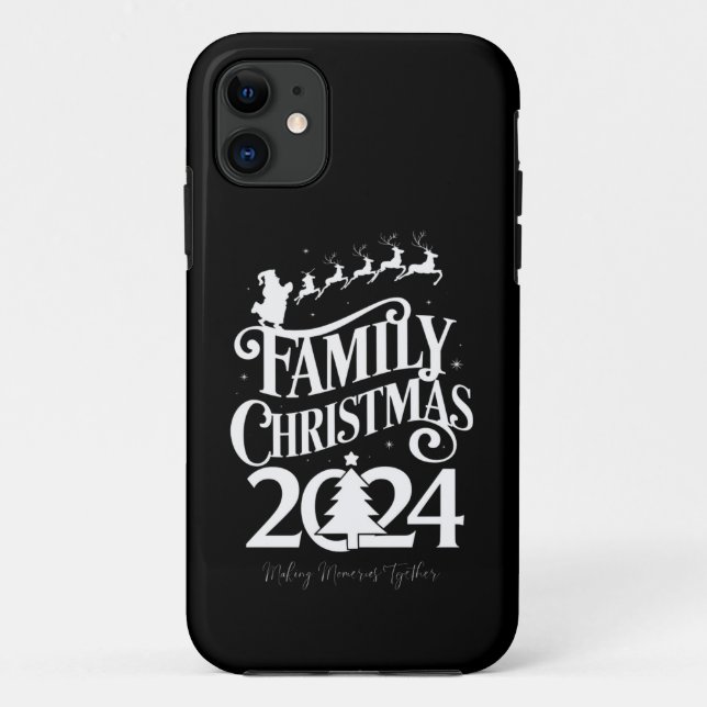 Funda De Case-Mate Para iPhone Recuerdos juntos de Navidades familiares 2024 (Reverso)