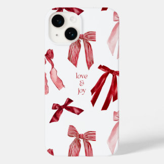 Funda Para iPhone 14 De Case-Mate Red Bow Watercolor iPhone Case