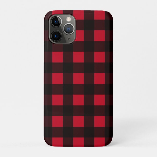Funda De Case-Mate Para iPhone Red Buffalo Plaid (Reverso)