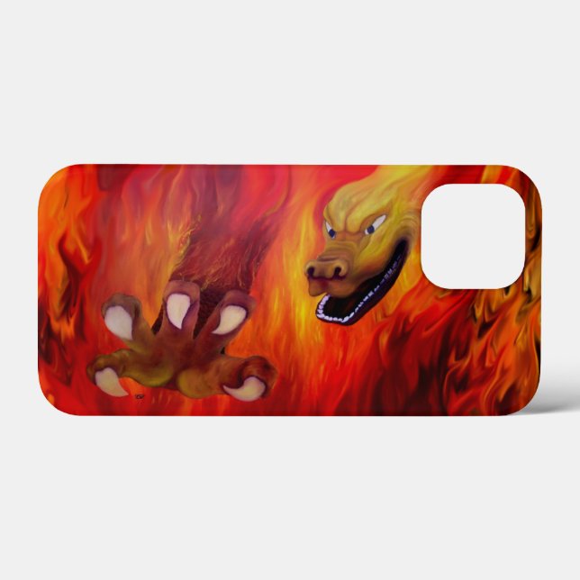Funda De Case-Mate Para iPhone Red Dragon Claw (Reverso (Horizontal))