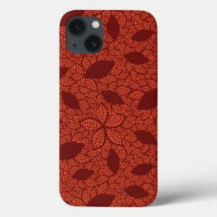 title_seo2 Red leaves pattern on orange