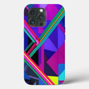 Funda Para iPhone 13 Pro "Red Metropolis: Una reflexión digital"